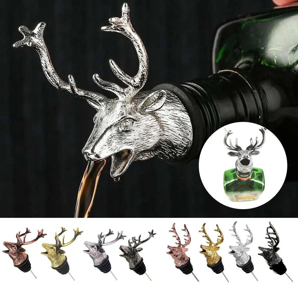 Zinc Alloy Animal Head Wine & Spirits Pourer by HitMyNeed