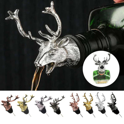 Zinc Alloy Animal Head Wine & Spirits Pourer by HitMyNeed