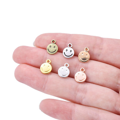 Zinc Alloy Smiley Pendants, 40-Pack (10x8mm) by HitMyNeed
