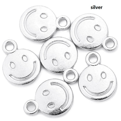 Zinc Alloy Smiley Pendants, 40-Pack (10x8mm) silver-plated by HitMyNeed