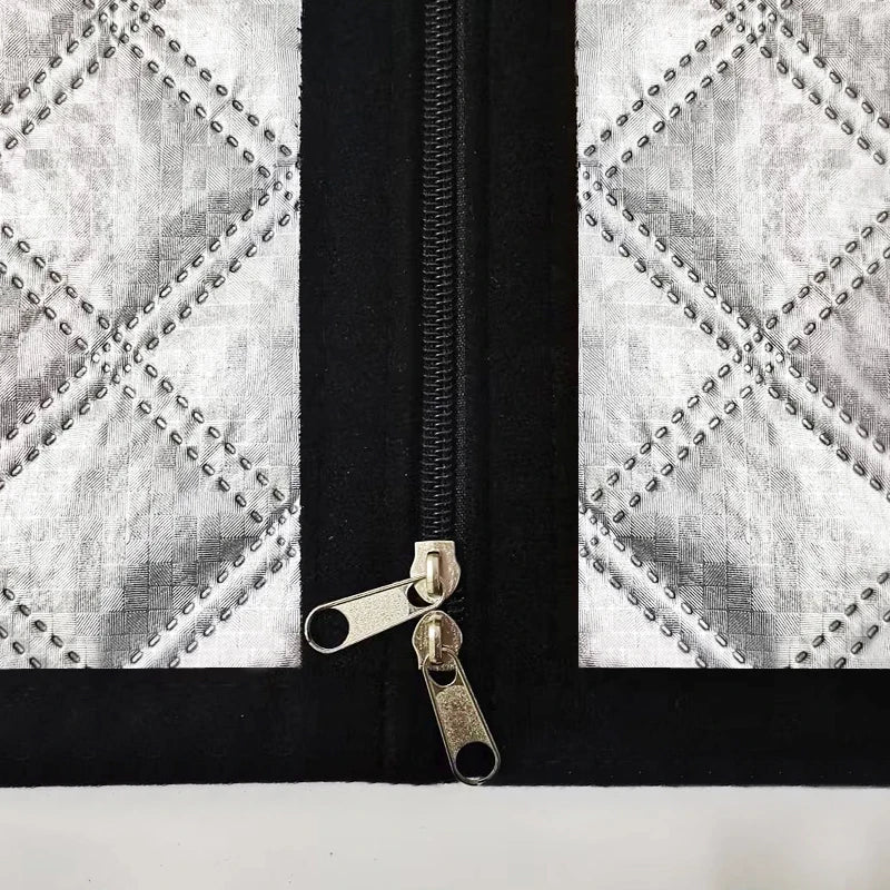 Zipper Winter Insulated Curtains for Drafty Windows width-80cm height-130cm by HitMyNeed