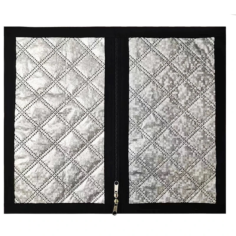 Zipper Winter Insulated Curtains for Drafty Windows width-80cm height-90cm by HitMyNeed