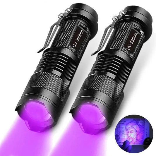 Zoomable 395nm UV Flashlight for Stain & ID Detection by HitMyNeed